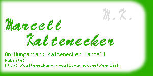 marcell kaltenecker business card
